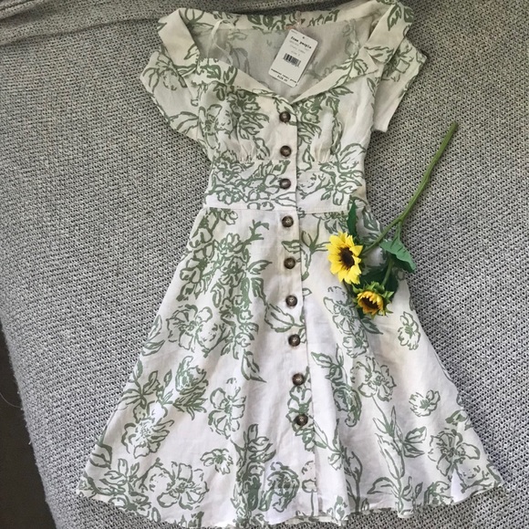 NWT Free People Neutral A Thing Called Love Dress - Picture 7 of 8